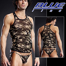 美國Blue Line-騎士透氣款挖背背心-迷彩綠 L/XL...